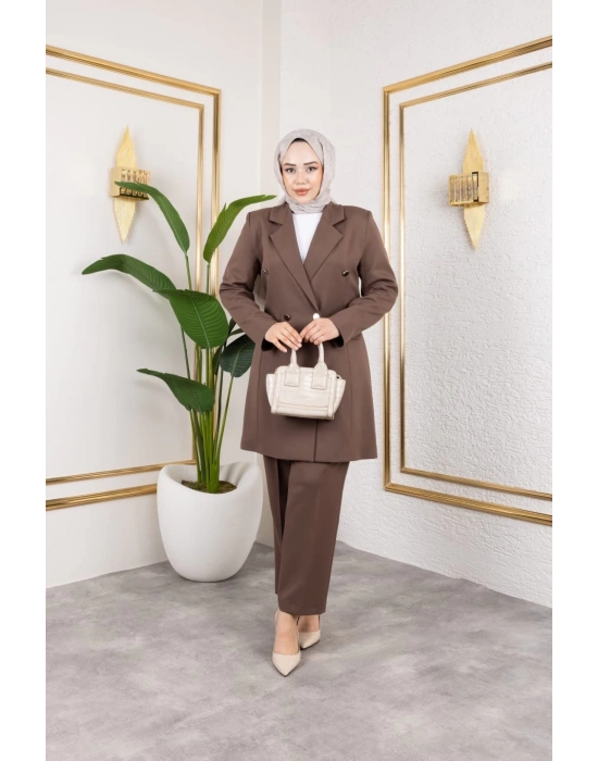 Beste Ceket Takım - KAHVE