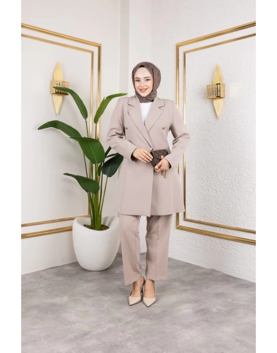 Beste Ceket Takım - Vizon