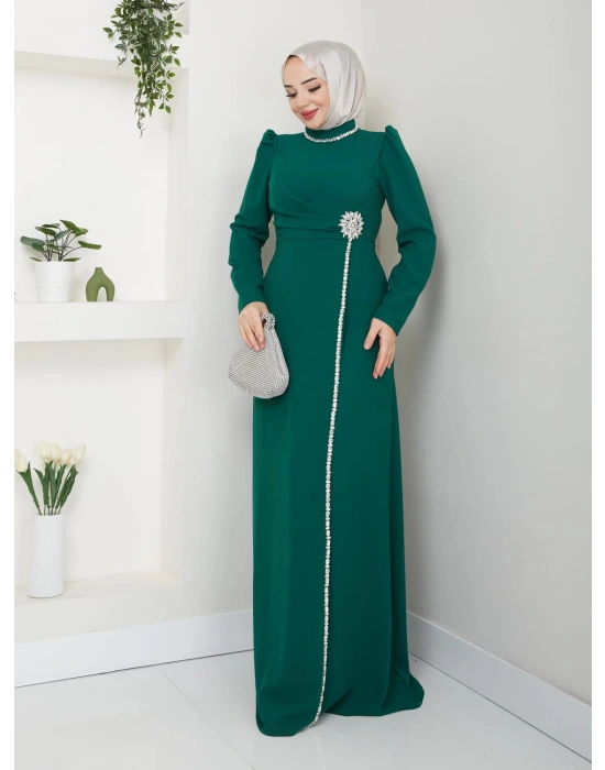 Çiçek Abiye ZÜMRÜT YEŞİLİ