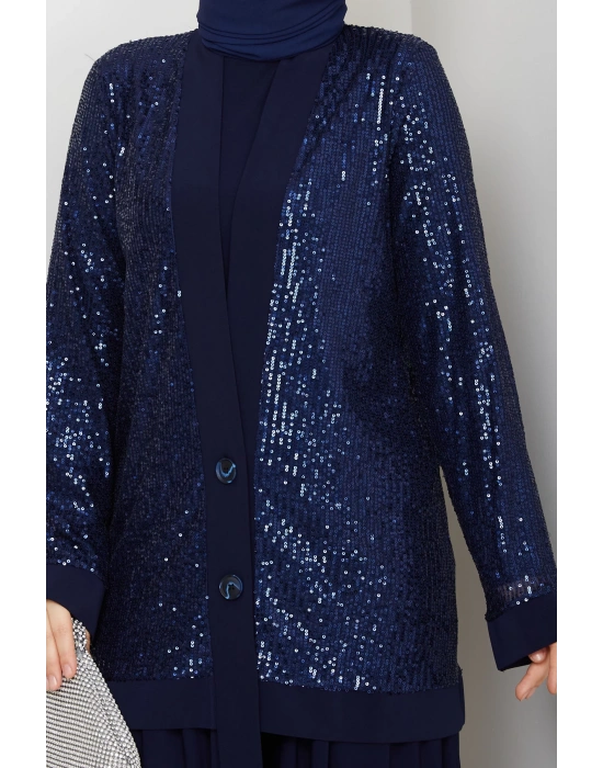 Dilara Pantolonlu Takım - Lacivert