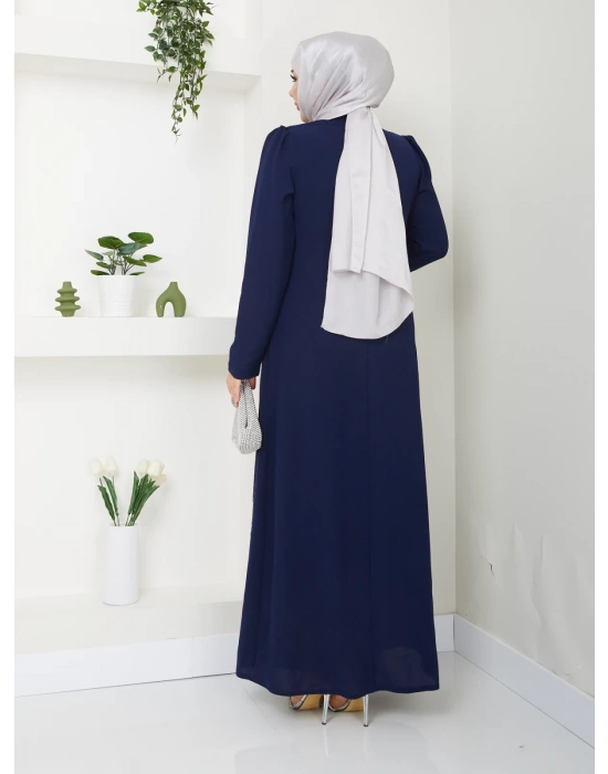 Hünkar Abiye Elbise - Koyu Lacivert