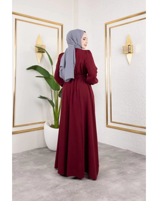 İlknur Elbise - Bordo