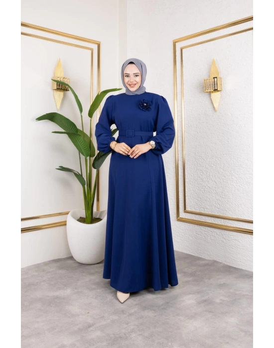 İlknur Elbise - Saks