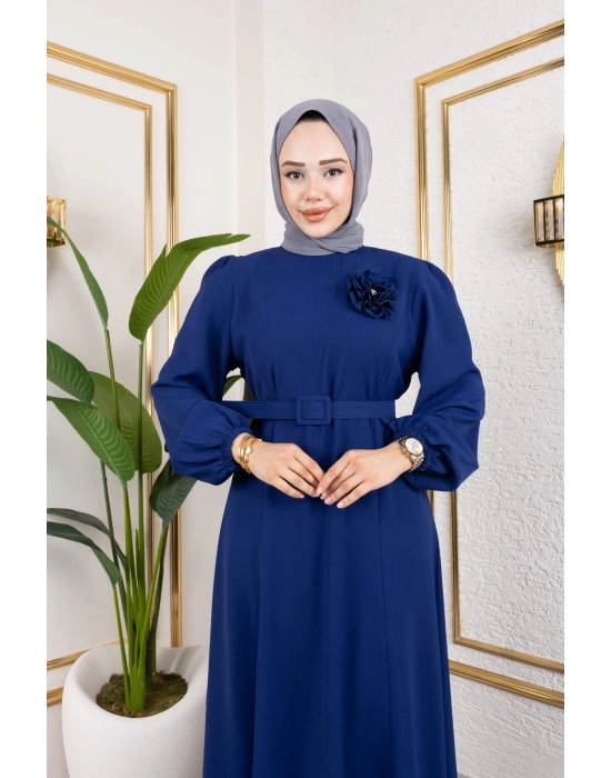 İlknur Elbise - Saks