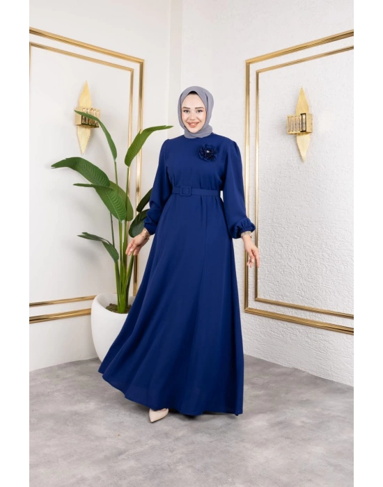 İlknur Elbise - Saks