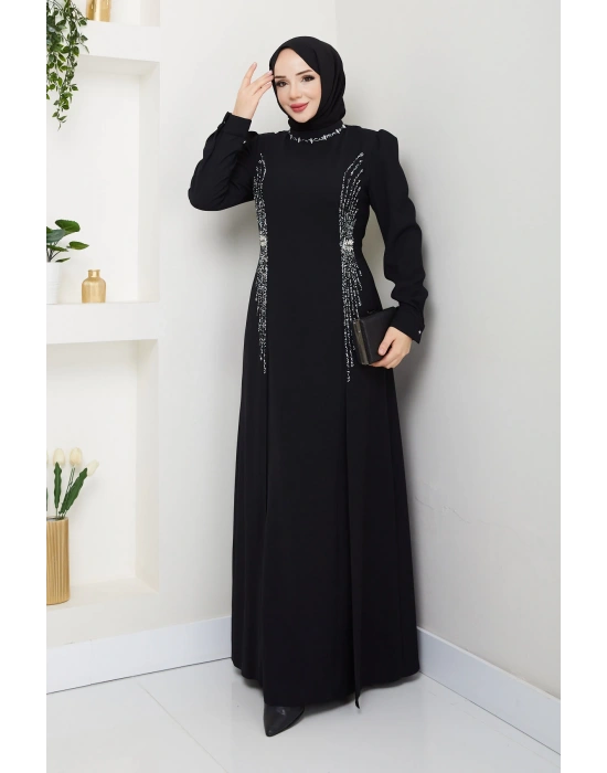 MELEK ABİYE - SİYAH