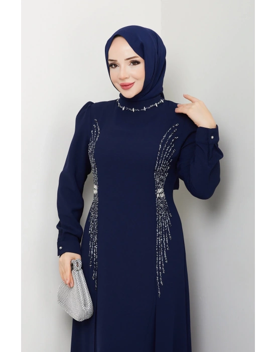 MELEK ABİYE LACİVERT