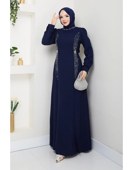 MELEK ABİYE LACİVERT