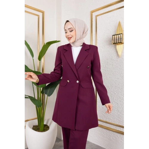 Beste Ceket Takım - BORDO
