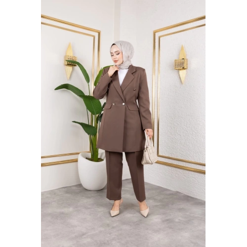 Beste Ceket Takım - KAHVE