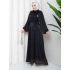 SİMGE TESETTÜR ELBİSE Siyah