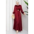 ALİYE TESETTÜR ELBİSE Bordo