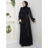 Firüze Abiye Tesettür Elbise - Siyah
