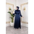 sudem saten elbıse lacivert