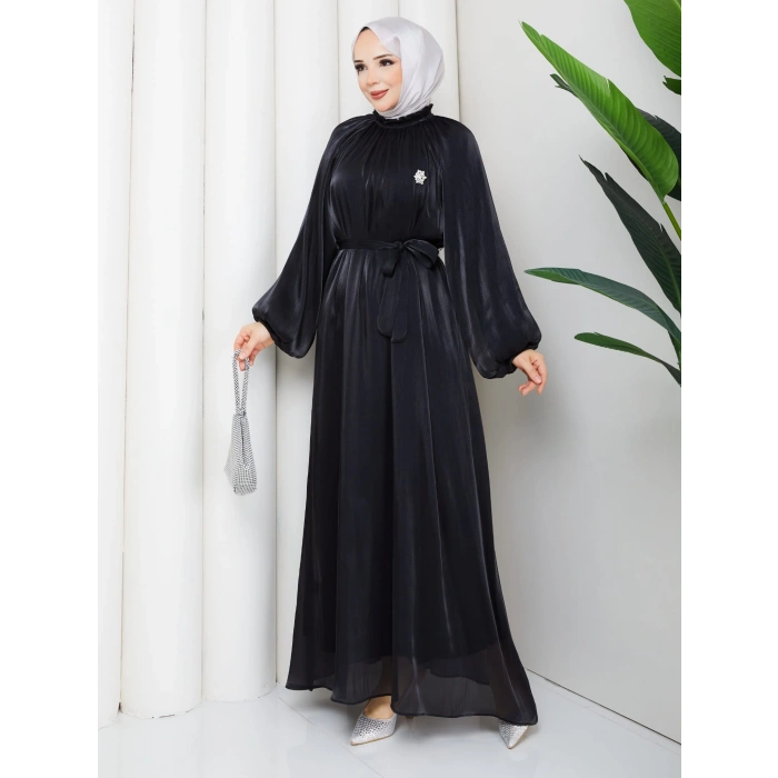 SİMGE TESETTÜR ELBİSE Siyah