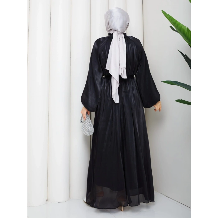 SİMGE TESETTÜR ELBİSE Siyah