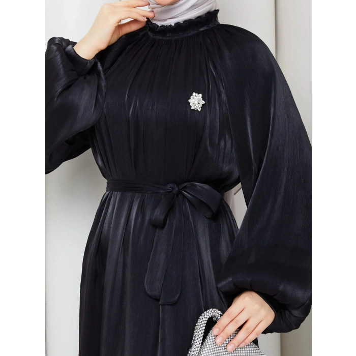 SİMGE TESETTÜR ELBİSE Siyah