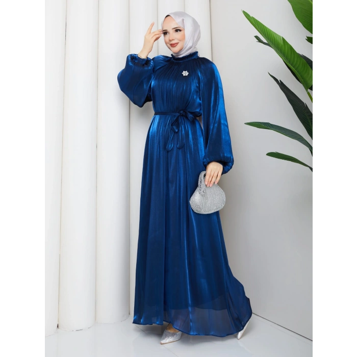 SİMGE TESETTÜR ELBİSE SAKS