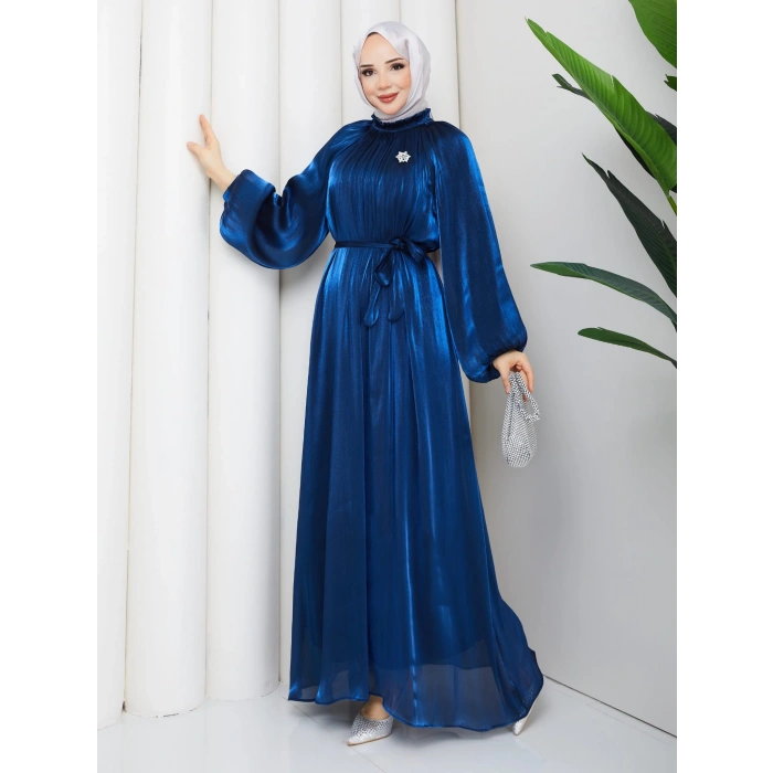 SİMGE TESETTÜR ELBİSE SAKS