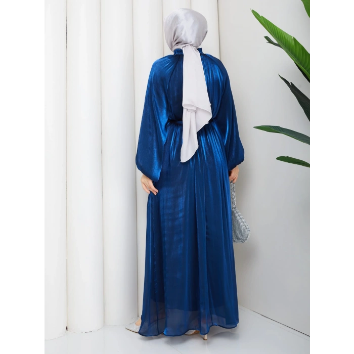 SİMGE TESETTÜR ELBİSE SAKS