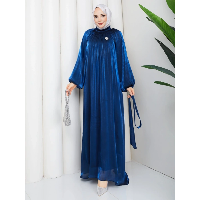 SİMGE TESETTÜR ELBİSE SAKS