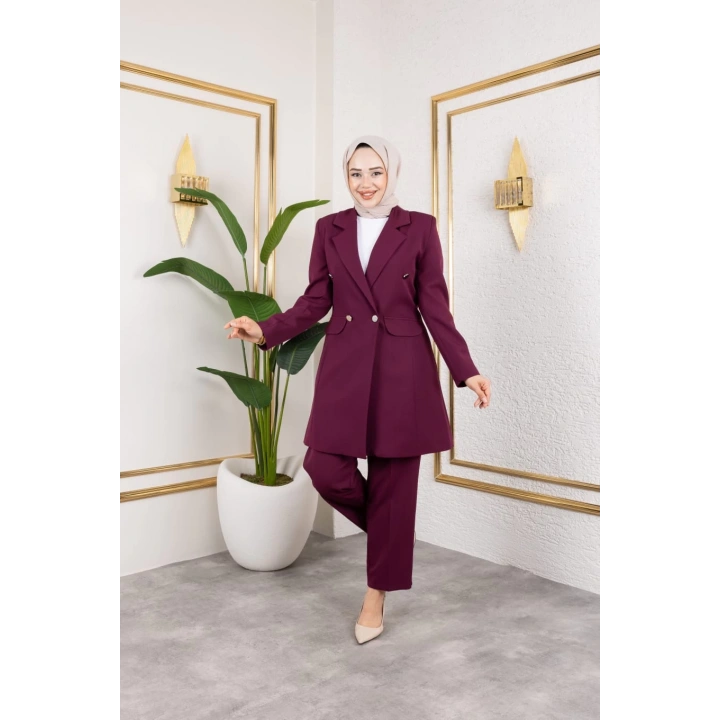 Beste Ceket Takım - BORDO