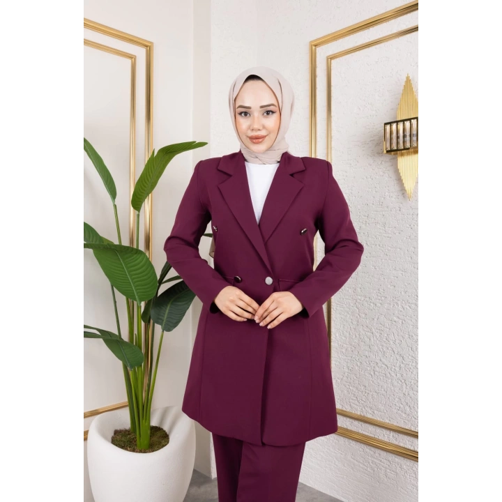 Beste Ceket Takım - BORDO