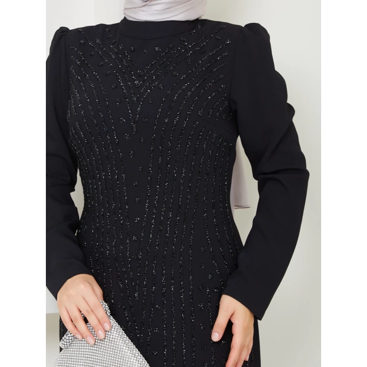 Hünkar Abiye Elbise - Siyah
