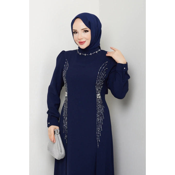 MELEK ABİYE LACİVERT