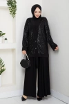 Dilara Pantolonlu Takım - Siyah