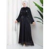 SİMGE TESETTÜR ELBİSE Siyah