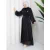 SİMGE TESETTÜR ELBİSE Siyah