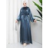 SİMGE TESETTÜR ELBİSE AçıkMavi