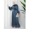 SİMGE TESETTÜR ELBİSE AçıkMavi