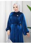 SİMGE TESETTÜR ELBİSE SAKS
