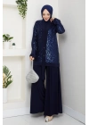 Dilara Pantolonlu Takım - Lacivert