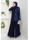 Dilara Pantolonlu Takım - Lacivert