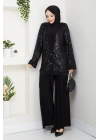 Dilara Pantolonlu Takım - Siyah