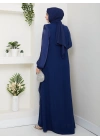 Firüze Abiye Tesettür Elbise - lacivet