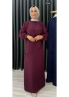 HANDAN ELBİSE bordo