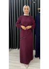 HANDAN ELBİSE bordo