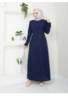 Hünkar Abiye Elbise - Koyu Lacivert