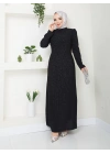 Hünkar Abiye Elbise - Siyah