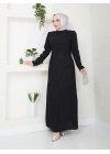 Hünkar Abiye Elbise - Siyah
