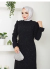 Hünkar Abiye Elbise - Siyah