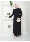 Hünkar Abiye Elbise - Siyah