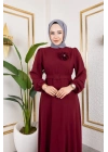 İlknur Elbise - Bordo