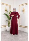 İlknur Elbise - Bordo