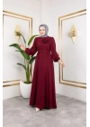İlknur Elbise - Bordo