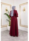 İlknur Elbise - Bordo
